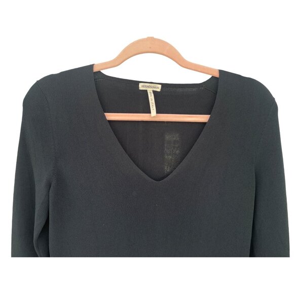 Hermes Womens Black Knitted Long Sleeve Winter Pullover Sweater Size XS - Picture 3 of 13